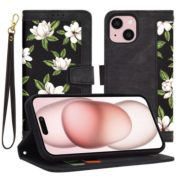 Etui Techsuit "FlipCraft" za iPhone 15 - flowers of the dawn
