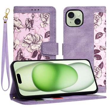 Etui Techsuit "FlipCraft" za iPhone 15 Plus - mysterious purple