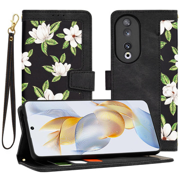 Etui Techsuit "FlipCraft" za Honor 90 - flowers of the dawn