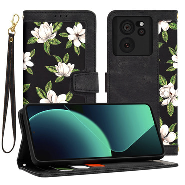 Etui Techsuit "FlipCraft" za Xiaomi 13T / 13T Pro - flowers of the dawn