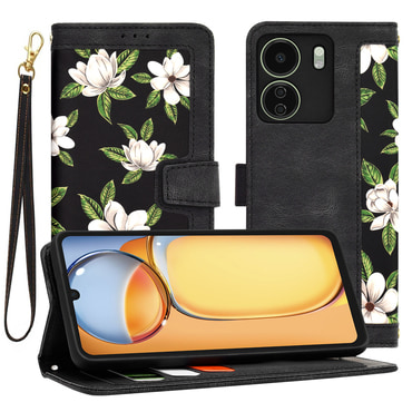 Etui Techsuit "FlipCraft" za Xiaomi Redmi 13C 4G / Poco C65 - flowers of the dawn