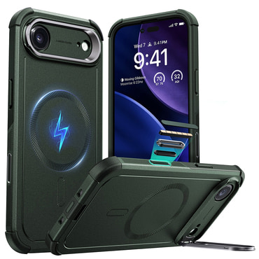 Hibridni ovitek ESR "Cyber Armor Kickstand" za iPhone Air - green