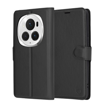 Etui Techsuit "Leather Folio" za Honor Magic6 Pro - črn