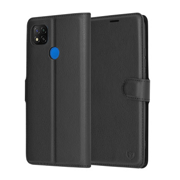 Etui Techsuit "Leather Folio" za Xiaomi Redmi 9C / Redmi 9C NFC - črn