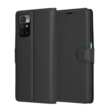 Etui Techsuit "Leather Folio" za Xiaomi Redmi 10 - črn