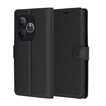 Etui Techsuit "Leather Folio" za Realme GT 6 - črn