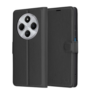 Etui Techsuit "Leather Folio" za Xiaomi Redmi 14C / Poco C75 - črn