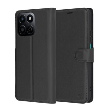 Etui Techsuit "Leather Folio" za Honor 200 Smart / X7c - črn