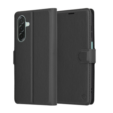 Etui Techsuit "Leather Folio" za Samsung Galaxy A26 - črn