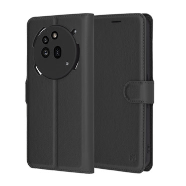 Etui Techsuit "Leather Folio" za Nothing Phone (3a) Pro - črn