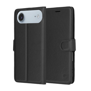 Etui Techsuit "Leather Folio" za iPhone Air - črn