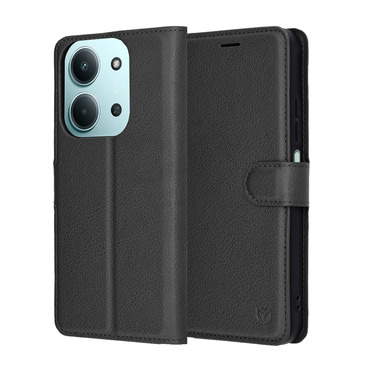 Etui Techsuit "Leather Folio" za Xiaomi Redmi 15C 4G / Redmi 15C 5G / Poco C85 - črn
