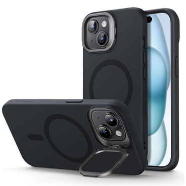 Silikonski ovitek ESR "Cloud Soft HaloLock Kickstand" za iPhone 15 Plus - light tan