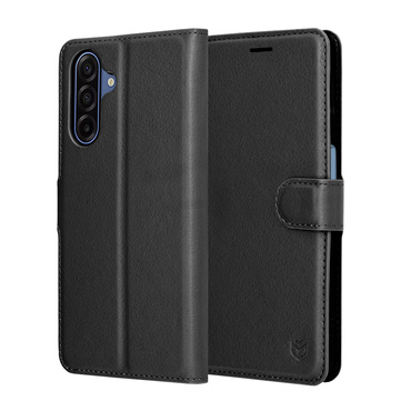 Etui Techsuit "Leather Folio" za Samsung Galaxy A17 4G / A17 5G - črn