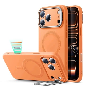 Silikonski ovitek ESR "Cloud Soft HaloLock Kickstand" za iPhone 17 Pro Max - orange