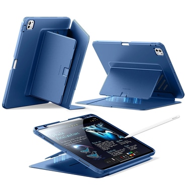 Magnetni etui s stojalom in držalom za pisalo ESR "Flip Hybrid" za iPad Pro 13 2024 / iPad Pro 13 2025 - blue
