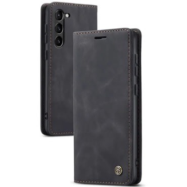 Etui CaseMe MagFlip za Samsung Galaxy S26 Plus z najvišjim nivojem zaščite in samodejnim magnetnim zapiranjem - smooth black