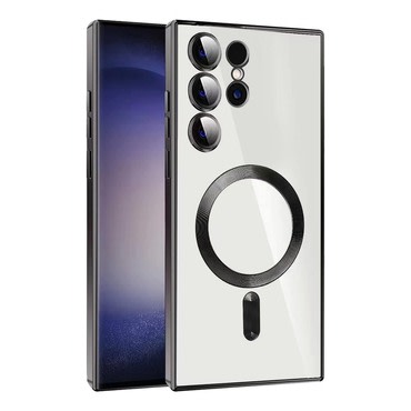 Hibridni ovitek MagShield z zaščito zadnje kamere in 2 magnetoma MagSafe za Samsung Galaxy S26 Plus - metallic black