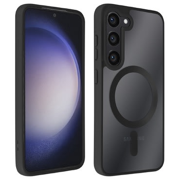 Hibridni ovitek "PastelMag" z magnetom MagSafe za Samsung Galaxy S26 Ultra - black