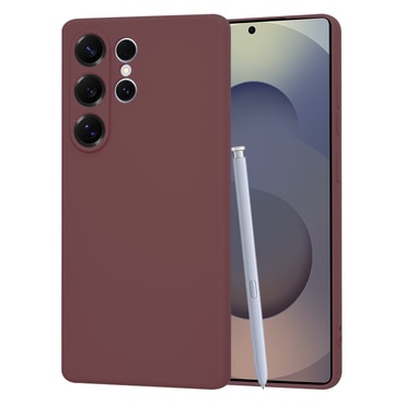 Silikonski ovitek Techsuit SoftFlex za Samsung Galaxy S25 Ultra - temno rdeč