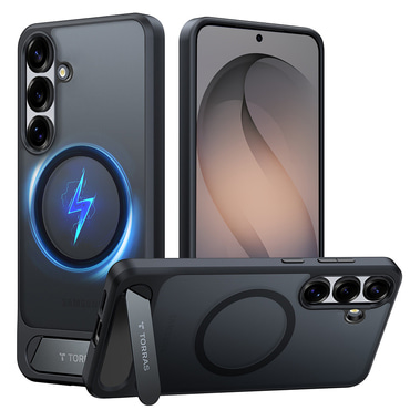 Premium ovitek Torras "Pstand" za Samsung Galaxy S26 - black