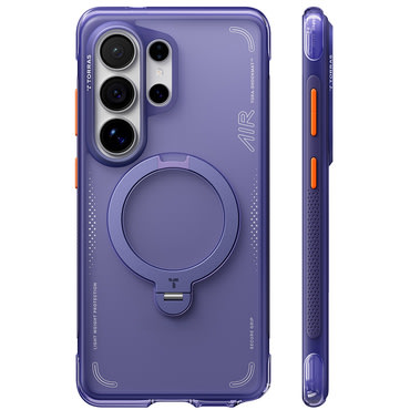 Premium ovitek Torras "Ostand Spin Air MagSafe" za Samsung Galaxy S26 Ultra - dark purple