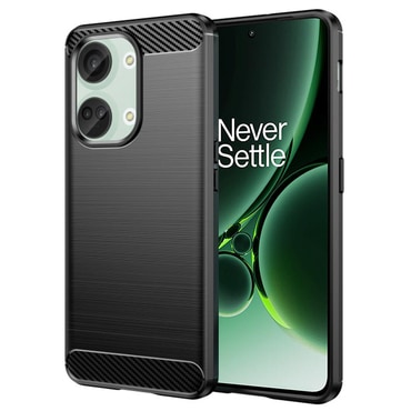 TPU gel ovitek "Brushed Carbon" za OnePlus Nord 3 - črn