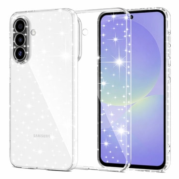 Prozoren TPU gel ovitek Techsuit "SparkleSkin" za Samsung Galaxy A37