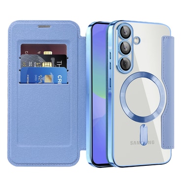 Etui "SmartMag Book" z Magsafe tehnologijo in RFID denarnico za Samsung Galaxy A37 - light blue