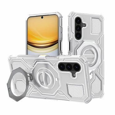 Hibridni ovitek "Carbon Shield Pro" za Samsung Galaxy A37 - white transparent