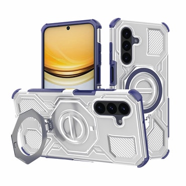 Hibridni ovitek "Carbon Shield Pro" za Samsung Galaxy A37 - blue transparent