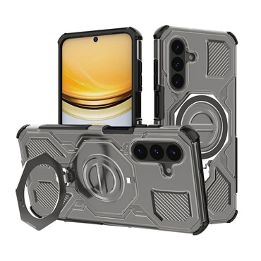 Hibridni ovitek "Carbon Shield Pro" za Samsung Galaxy A37 - smoke black