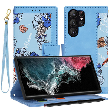 Etui Techsuit "FlipCraft" za Samsung Galaxy S22 Ultra - vibrant blue