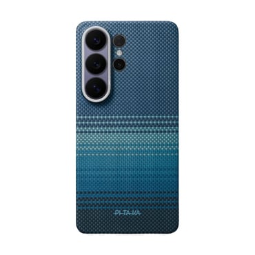 Premium ovitek Pitaka "Edge" z Aaron NFC gumbi za Samsung Galaxy S26 Ultra - moonrise