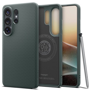 Ovitek Spigen "Liquid Air Magsafe" za Samsung Galaxy S26 Ultra - abyss green