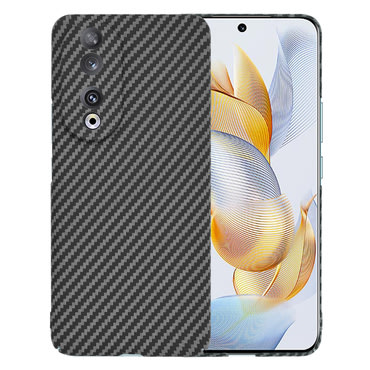 Trden TPU ovitek Techsuit "Carbonite FiberShell" za Honor 90 - black