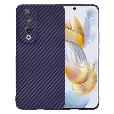 Trden TPU ovitek Techsuit "Carbonite FiberShell" za Honor 90 - purple