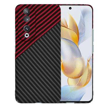 Trden TPU ovitek Techsuit "Carbonite FiberShell" za Honor 90 - red vortex