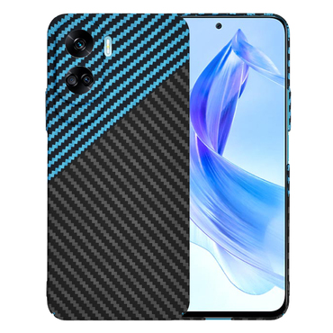 Trden TPU ovitek Techsuit "Carbonite FiberShell" za Honor 90 Lite - blue pulse