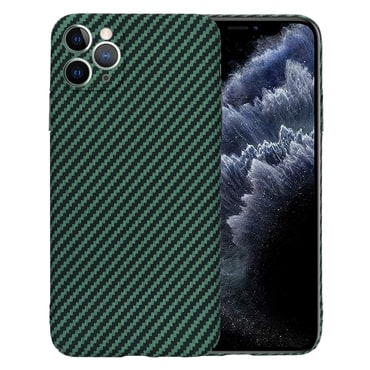 Trden TPU ovitek Techsuit "Carbonite FiberShell" za iPhone 11 Pro Max - green