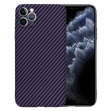 Trden TPU ovitek Techsuit "Carbonite FiberShell" za iPhone 11 Pro Max - purple