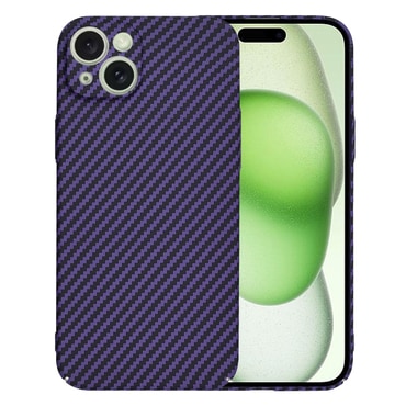 Trden TPU ovitek Techsuit "Carbonite FiberShell" za iPhone 15 Plus - purple