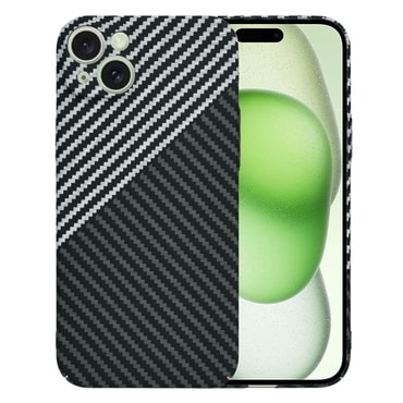 Trden TPU ovitek Techsuit "Carbonite FiberShell" za iPhone 15 Plus - stealth gray