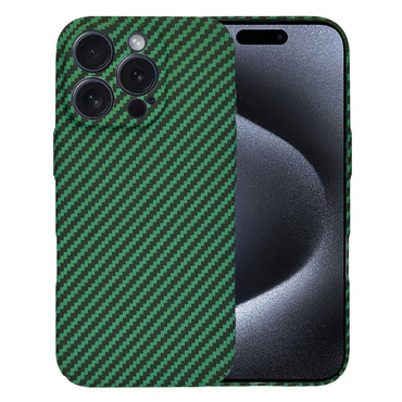 Trden TPU ovitek Techsuit "Carbonite FiberShell" za iPhone 15 Pro - green