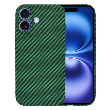 Trden TPU ovitek Techsuit "Carbonite FiberShell" za iPhone 16 - green