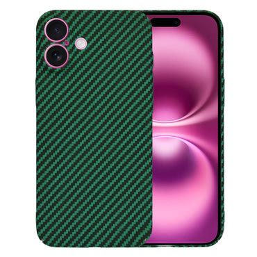 Trden TPU ovitek Techsuit "Carbonite FiberShell" za iPhone 16 Plus - green
