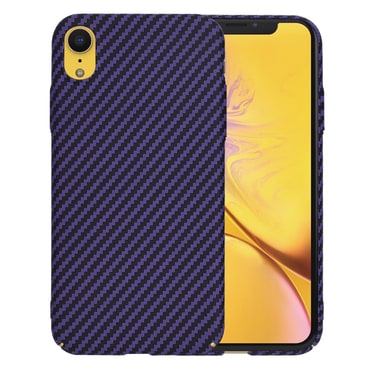 Trden TPU ovitek Techsuit "Carbonite FiberShell" za iPhone XR - purple