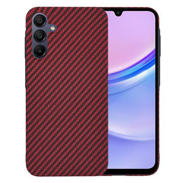 Trden TPU ovitek Techsuit "Carbonite FiberShell" za Samsung Galaxy A15 - red