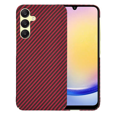 Trden TPU ovitek Techsuit "Carbonite FiberShell" za Samsung Galaxy A25 - red