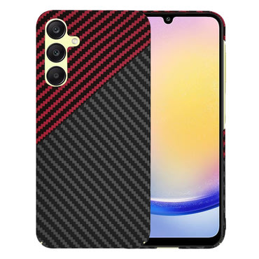 Trden TPU ovitek Techsuit "Carbonite FiberShell" za Samsung Galaxy A25 - red vortex